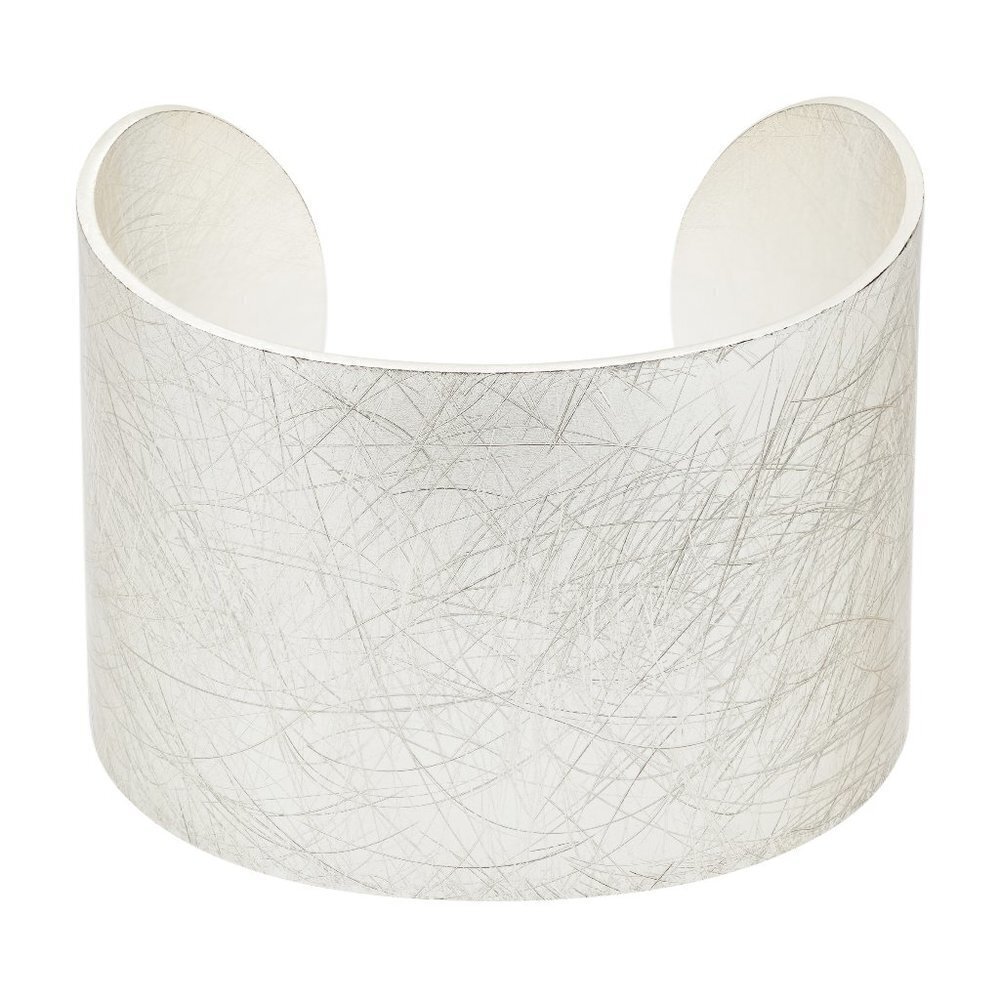 Silver Hammered Cuff